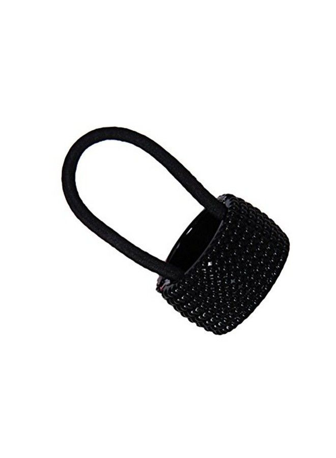 OULII Women Girl Punk Hair Ponytail Cuff Band Wrap Holder Tie Fashion Accessory (Black) - Image 4