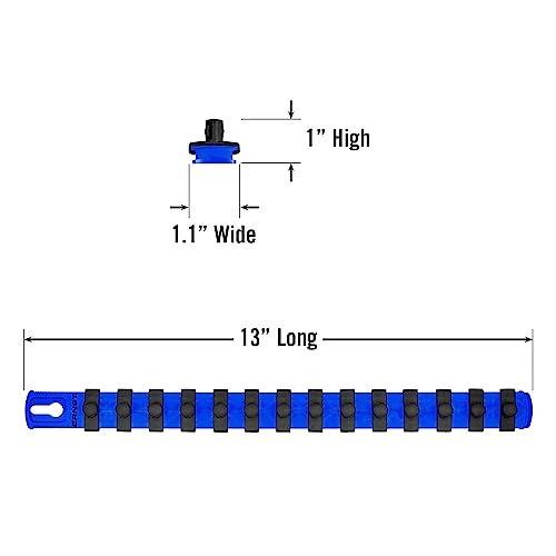 Ernst Manufacturing - 13 Socket Org Blue 3/8 Dr Twist Lock Clips (8418) - Image 5