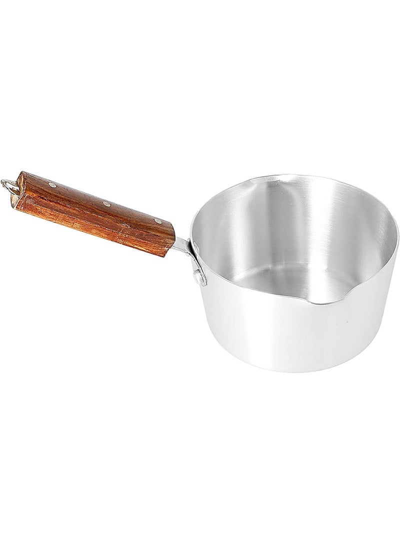 3-Pcs Milk Boiler Cookware Set With Double Pour Lips With Wood Handle 2.2L/1.6L/1.2L  - Image 3