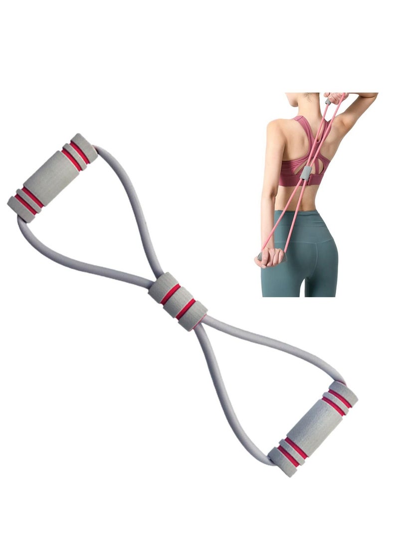 Generic Hondar Resistance Bands, Chest Expander Muscle Exerciser for Men and Women 8-Shaped Tensioner Stretch Band Shoulder Arm Elastic Rope for Chest Expansion Exercise, Yoga, Home Practice  - Image 1