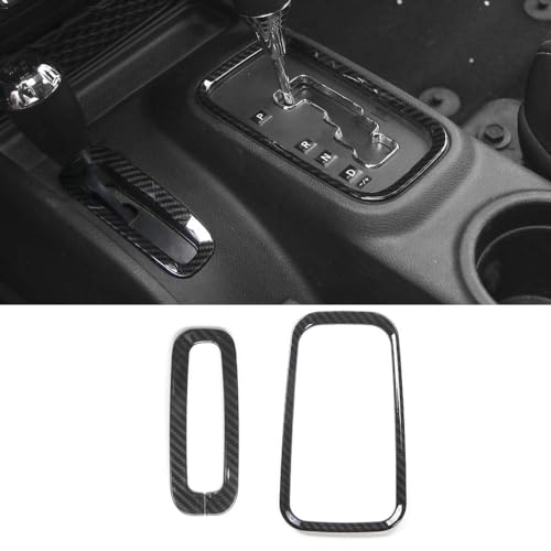 RT-TCZ for Jeep JK Interior Trim Kit Black, JKU Center Console Dashboard Panel Trim Cover for Jeep Wrangler JK JKU 2011-2017 Black ABS Carbon Fiber Interior Accessories 10pcs - Image 5