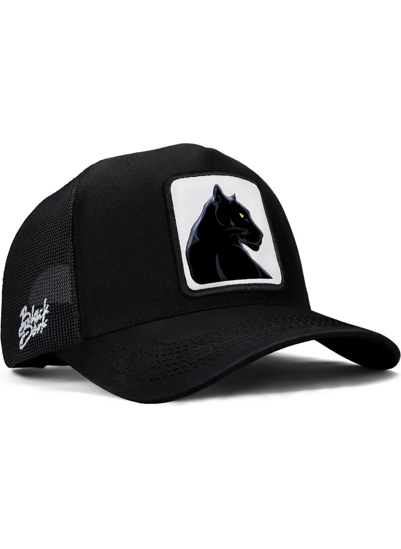 Black Börk BlackBörk V1 Trucker Panther - 1 Black Hat with Code Logo (Cap)