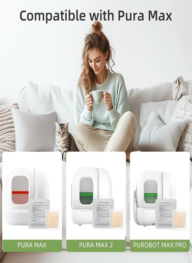 Waatoos Smelling Fresh with N50-2.0 Odor Eliminator Exclusive for Pura Max Automatic Self-Cleaning Cat Litter Box - Cat Toilet Odor Control (6 Packs) - Image 2