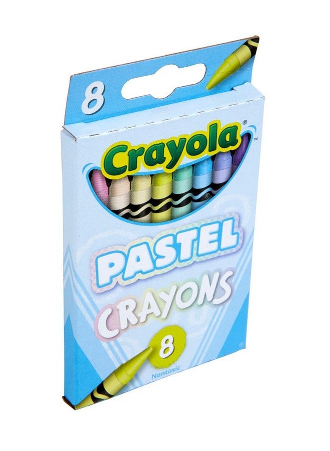 Crayola Pastel Crayons (8ct), Specialty Crayons for Kids, Art Supplies, Pair with Coloring Books, Gift for Kids, Ages 3, 4, 5 - Image 5