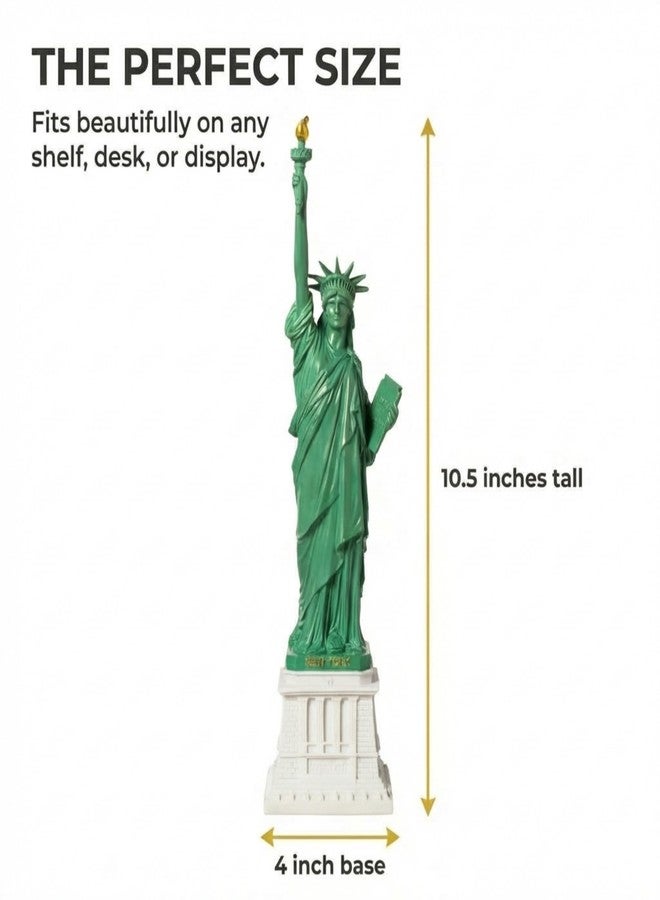 Artisan Owl Statue of Liberty New York City Landmark Replica Statue Souvenir (10.5") - Image 3