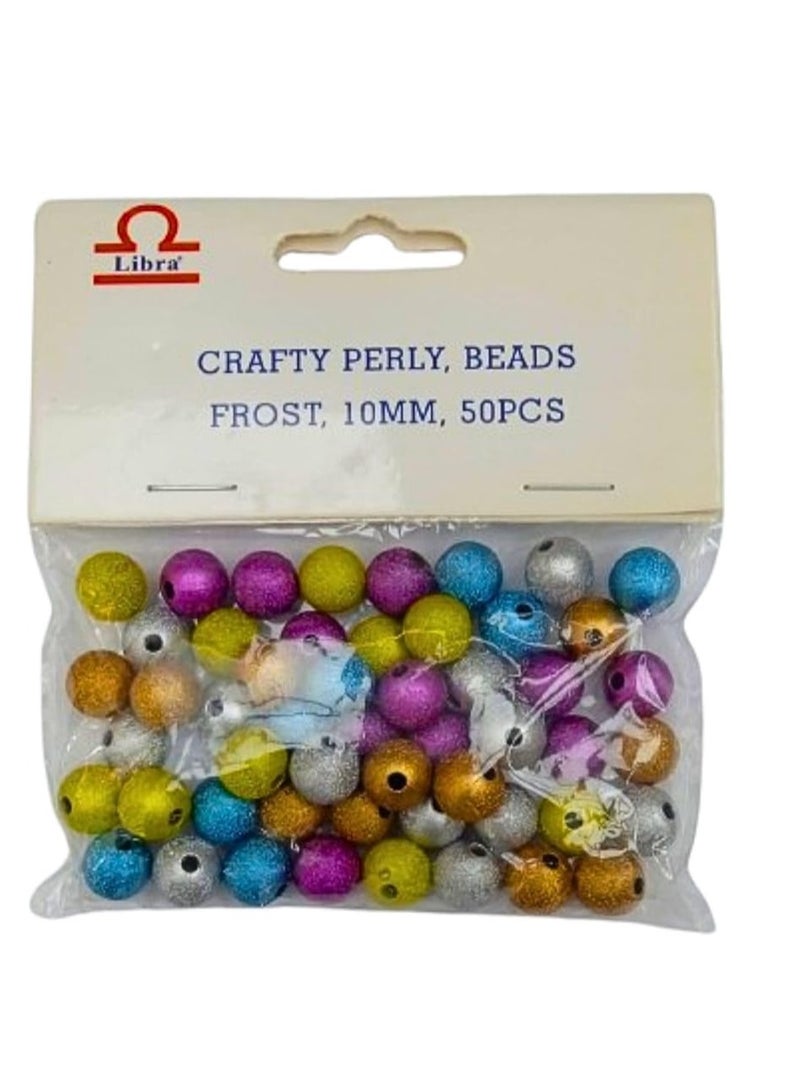 Libra CRAFTY PERLY BEADS FROST 10MM PACK OF 50PCS - Image 3
