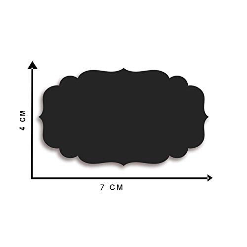 KREEPO Black 108 Pcs Waterproof Vinyl Self-Adhesive Stickers For Wall For Mason Jars Glass Bottles, Decals Craft, Kitchen Jar Labels Stickers For 7Cm X 4Cm, 5 Cm - Image 4