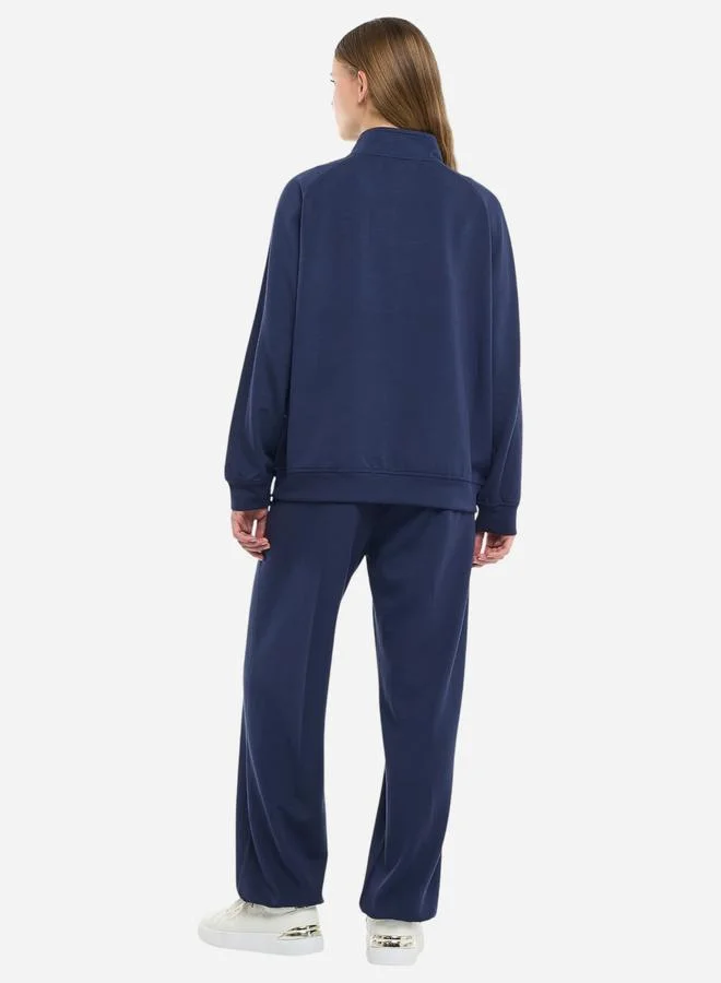 victor and jane Navy Zip Up Sweatshirt and Joggers Co-Ords