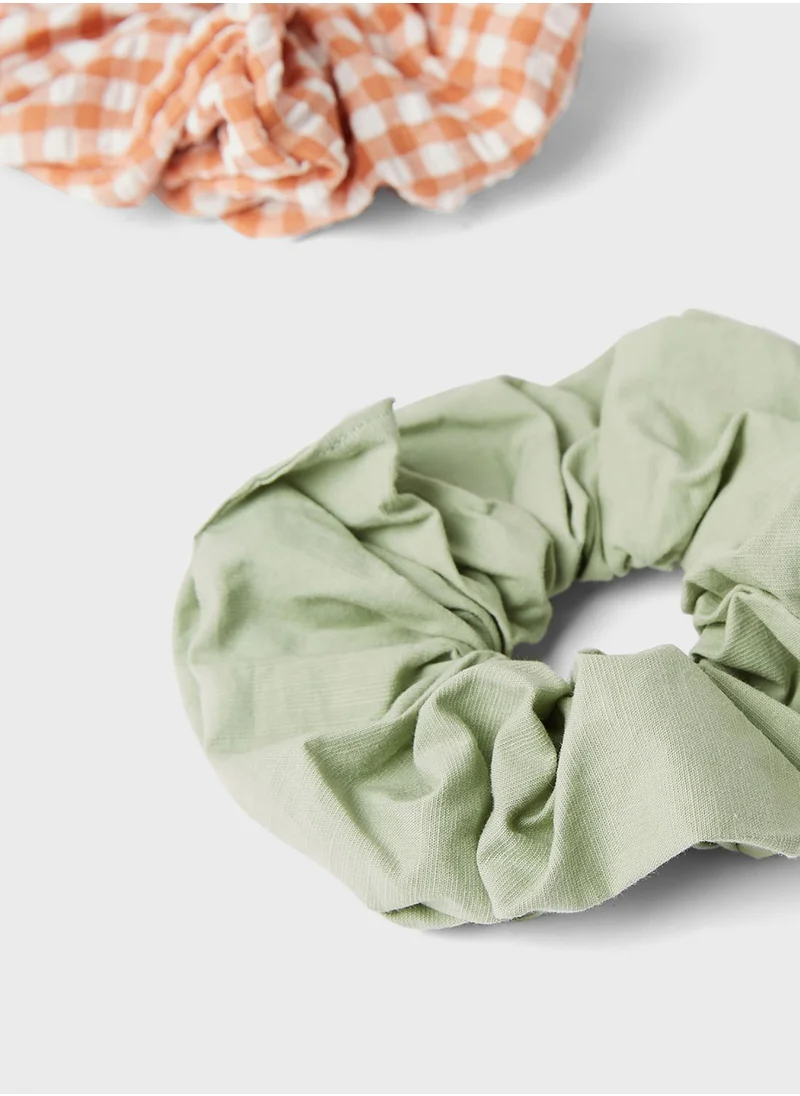 MANGO Textured Scrunchies (Pack Of 2)