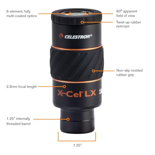 Celestron 93420 XCel LX Series 125 Eyepiece 23 mm - Image 3
