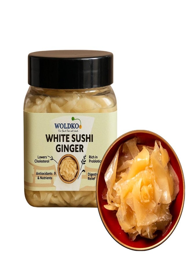 WOLDKO White Sushi Ginger Net Weight 340Gm - Image 3