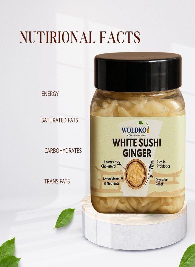 WOLDKO White Sushi Ginger Net Weight 340Gm - Image 5