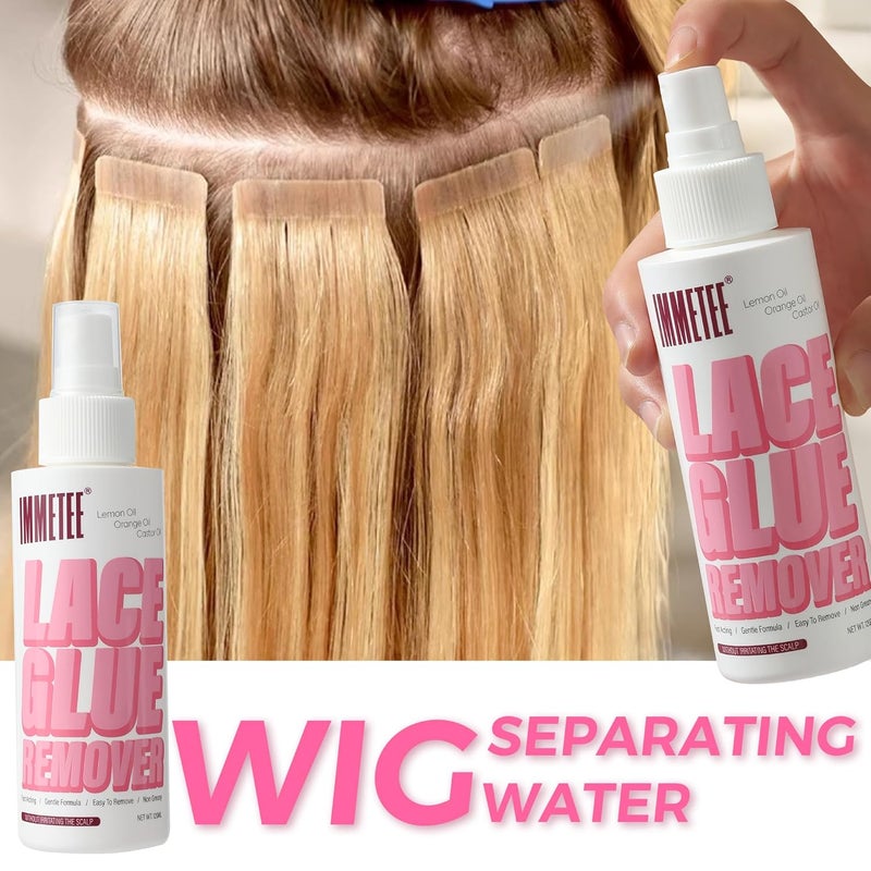 Tape in Extension Remover Spray, Fast Acting Hair Extensions Wig Glue Remover, Tape in Remover 4oz/120ml - Image 3