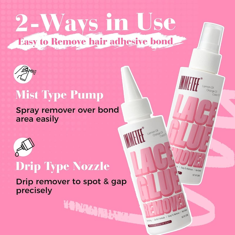 Tape in Extension Remover Spray, Fast Acting Hair Extensions Wig Glue Remover, Tape in Remover 4oz/120ml - Image 5