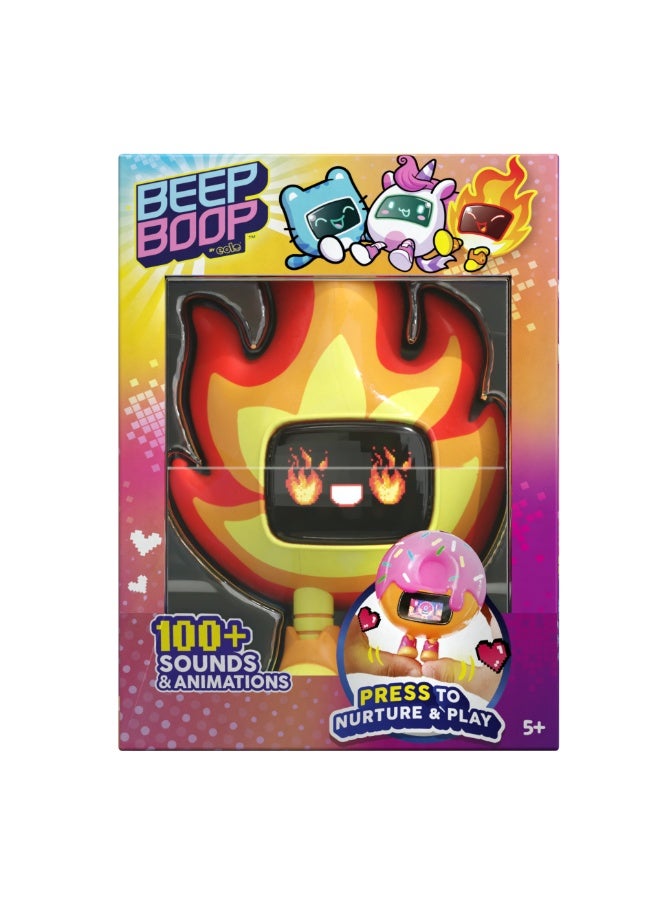 EOLO BeepBoop Interactive Pet Figure Tochi | Play 4 Mini Games | Pocket-Sized Digital Character with 100+ Sounds and Animations | Collectible Electronic Pet | Take Everywhere with Keychain Clip | Imaginative Role-Play and Nurturing Skills Ideal for Kids - Image 1