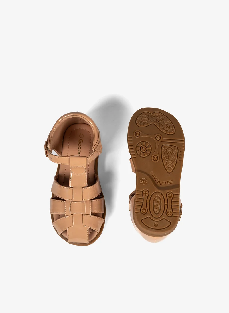 Geoomnii BEIGE Geoomnii Girls’ Sandals – Comfortable Casual Sandals for Children, Pre-Teen & Junior Girls for School, Play & Everyday Wear for Women | Best Price UAE