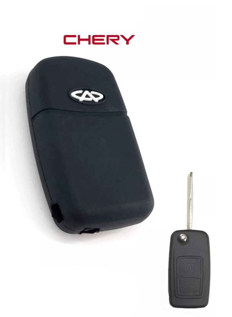 Service Zone 2 buttons Silicone Car Flip Key Case Cover For Chery A3 A5 A13 M11 E5 Tiggo Tengo Fulwin2 Cowin 3 5 Easta Cielo Chance  - Image 2