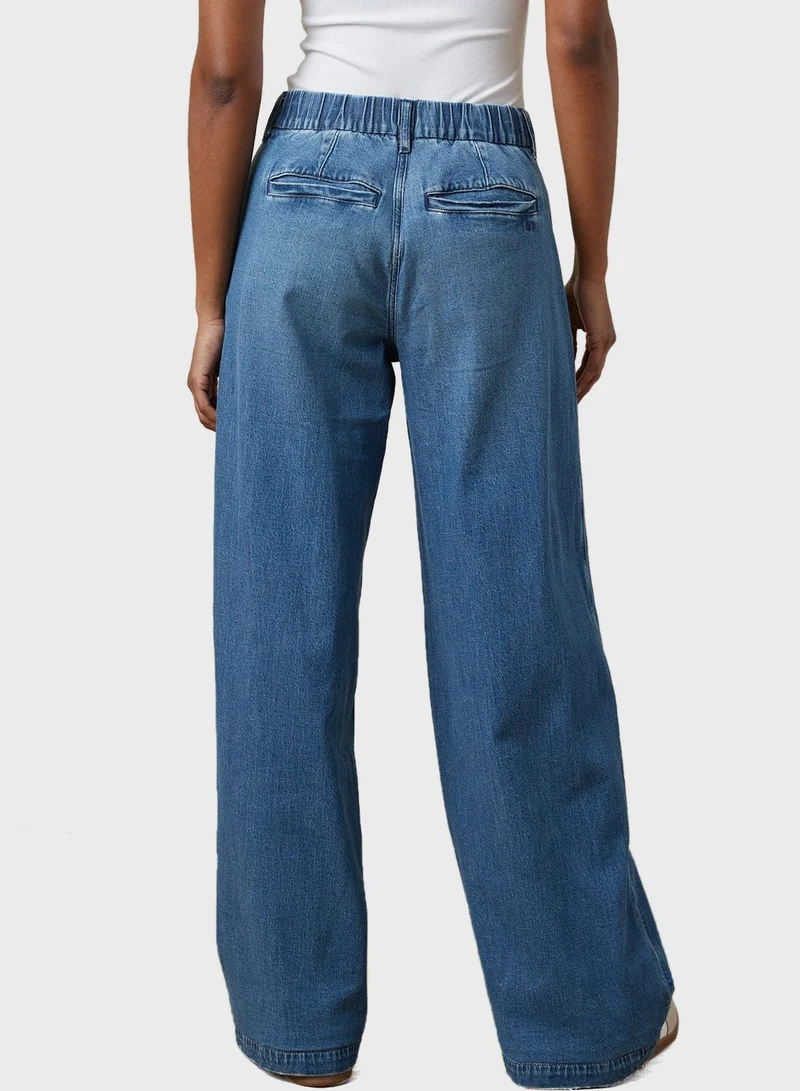 American Eagle High Rise Baggy Wide Leg Jeans