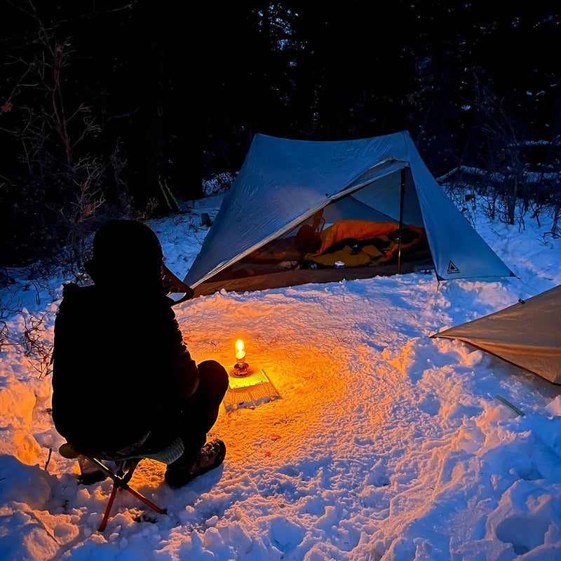 Fire-Maple Orange Camping Lantern Glass, Steel & Aluminum | Propane or Isobutane Fuel Canister Beautiful Lights | NO Mantles Needed | Propane Lanterns for Camping, Emergency Essential - Image 5