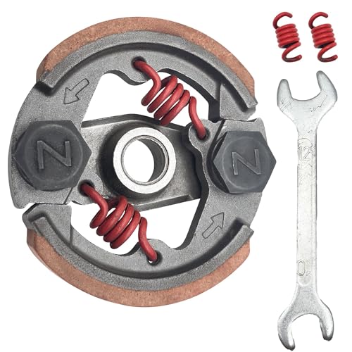 STRONGTHIUM Clutch Pad Assembly Springs HeavyDuty 43cc 47cc 49cc 50cc Pocket Bike Clutch Replacement for XPRO 2Stroke SYX Moto Kid Mini Dirt Pit Bike ATVs Scooters Red 75mm - Image 1
