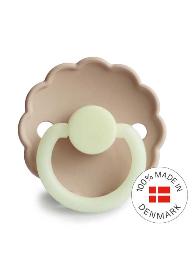 FRIGG Daisy Silicone Baby Pacifier 0-6M 1-Pack Croissant Night - Size 1 - Image 2