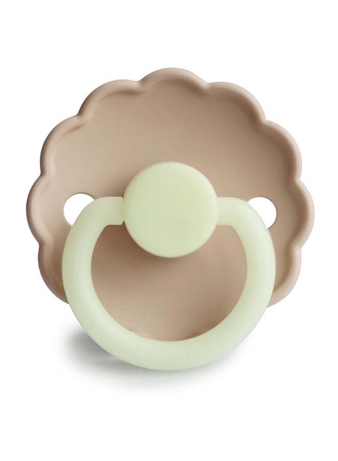 FRIGG Daisy Silicone Baby Pacifier 0-6M 1-Pack Croissant Night - Size 1 - Image 1