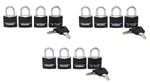 Master Lock 131Q 1-3/16" Wide Weatherproof Solid Body Padlock; 12-Pack - Image 5