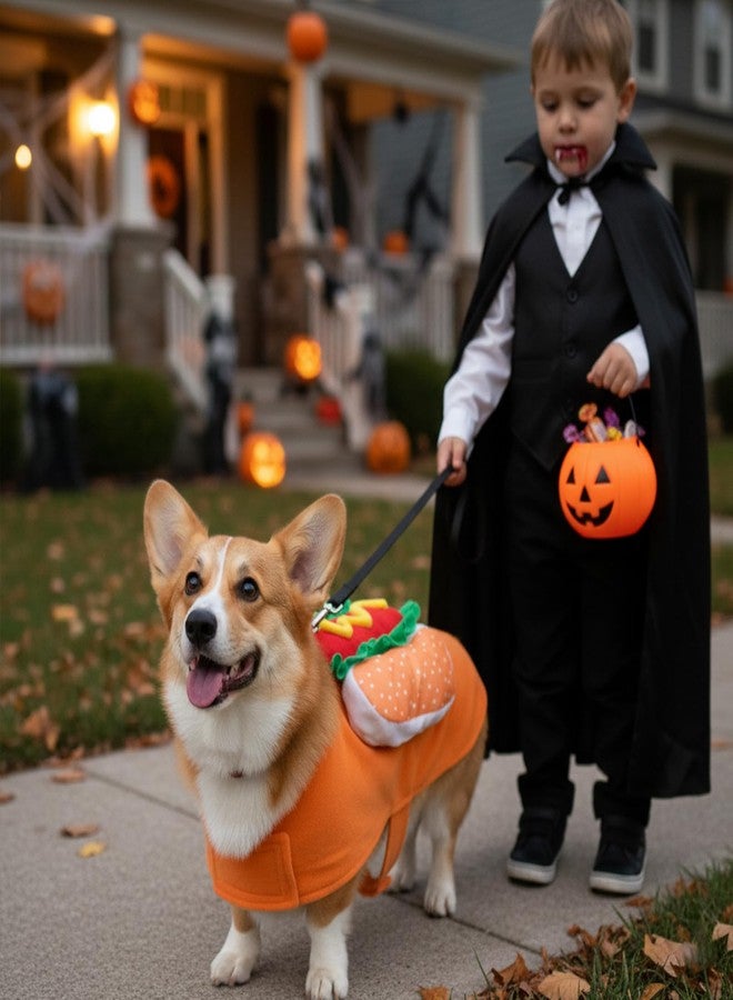 Pextian Dog Hot Dog Halloween Costume, Funny Pet Halloween Costumes for Dogs Cat of Small Medium Large Breed - Image 3