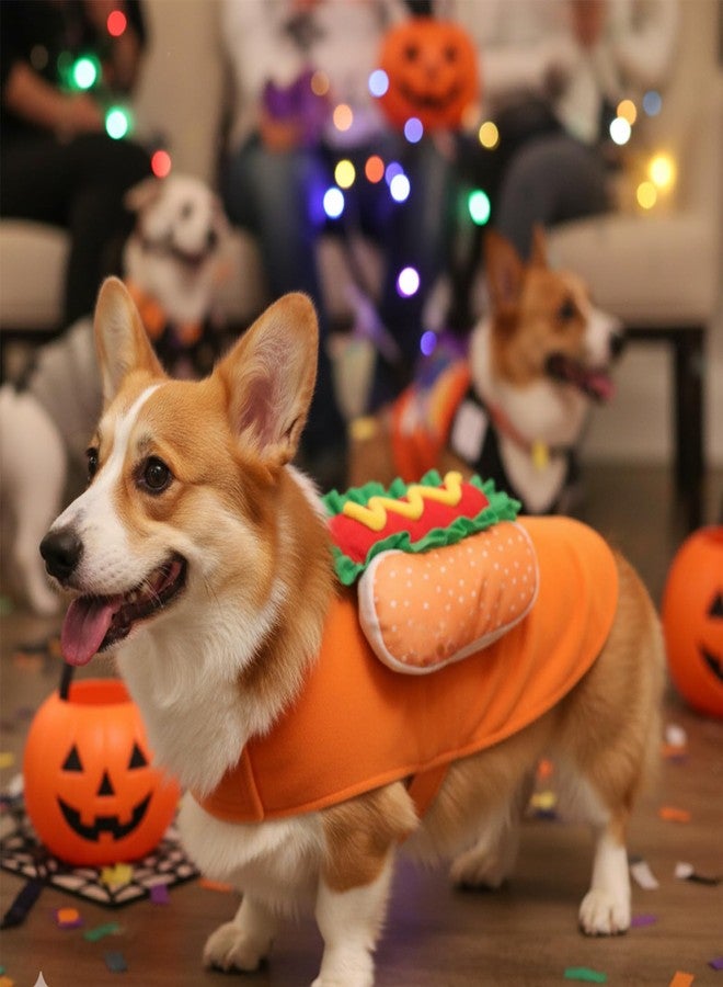 Pextian Dog Hot Dog Halloween Costume, Funny Pet Halloween Costumes for Dogs Cat of Small Medium Large Breed - Image 5