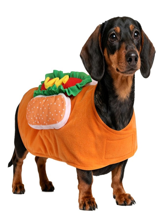 Pextian Dog Hot Dog Halloween Costume, Funny Pet Halloween Costumes for Dogs Cat of Small Medium Large Breed - Image 1