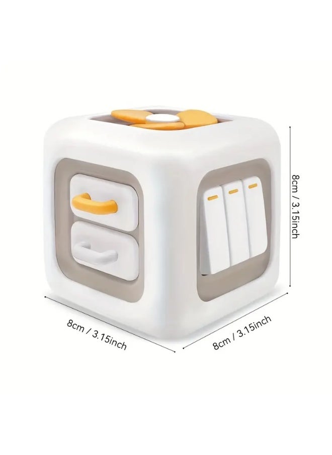 VarietyVoyageD Busy Cube Montessori Toys for 1+ Year Old, Sensory Toys Activity Cube, Travel Toys for Toddlers 1-3, Birthday Gift for Boys Girls 1 2 3, Baby Toys Learning Fine Motor 12-18 Months  - Image 3