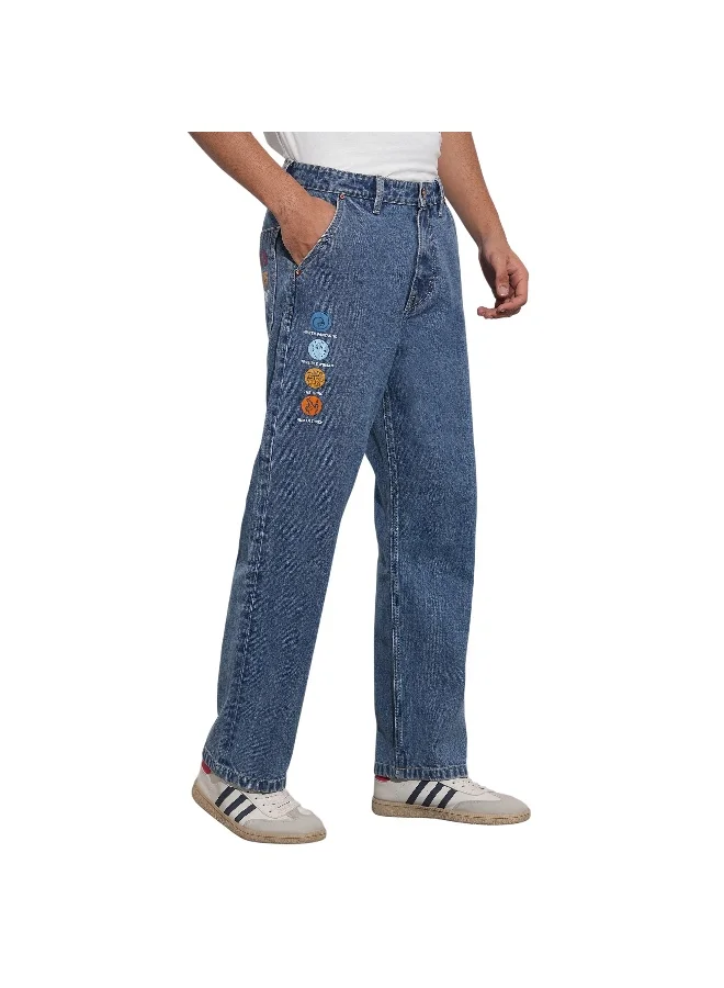 Being Human Mens Mid Tone Anti Fit Denims