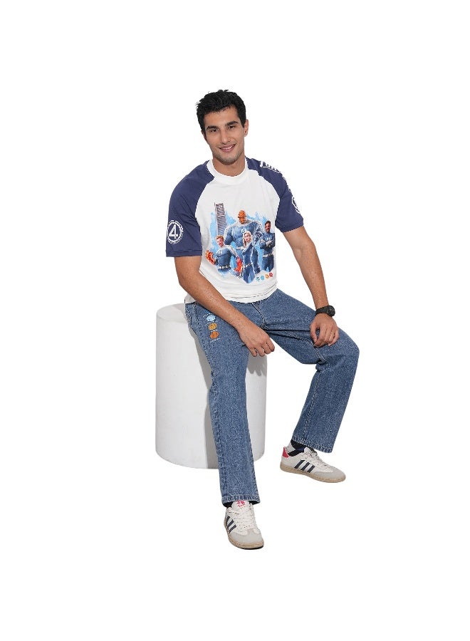 Being Human جينز رجالي متوسط اللون بتصميم مضاد للملاءمة - Image 5