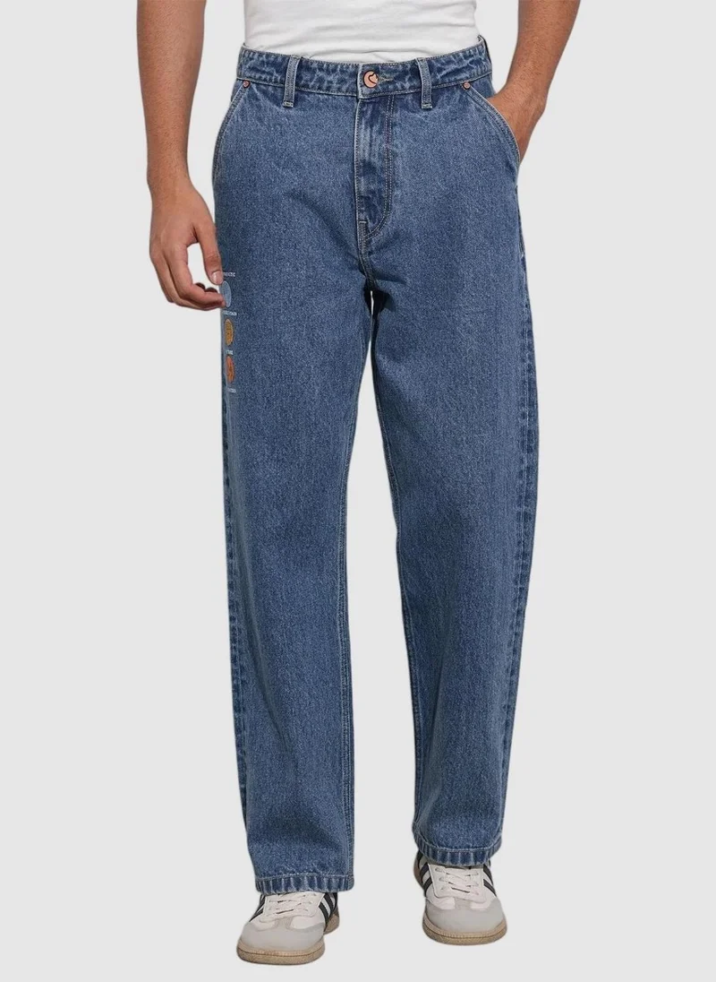Being Human MID TONE Men Classic Regular Fit Mid-Rise Light Fade Stretchable Jeans for Men | Best Price UAE