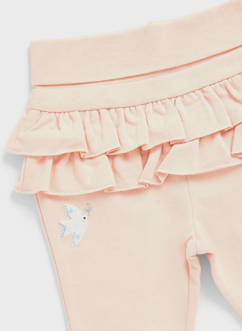 mothercare Kids 2 Pack Embroidered Sweatpants