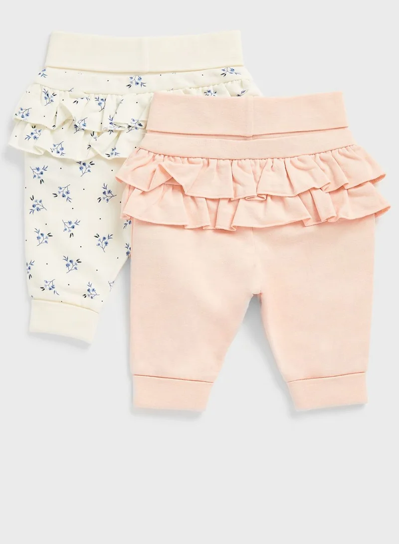 mothercare Kids 2 Pack Embroidered Sweatpants