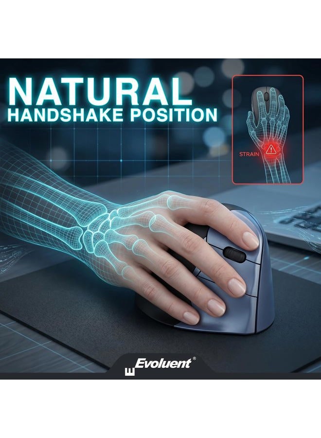 Evoluent Wireless Vertical Mouse Right Hand Ergonomic VM4RW - Image 2