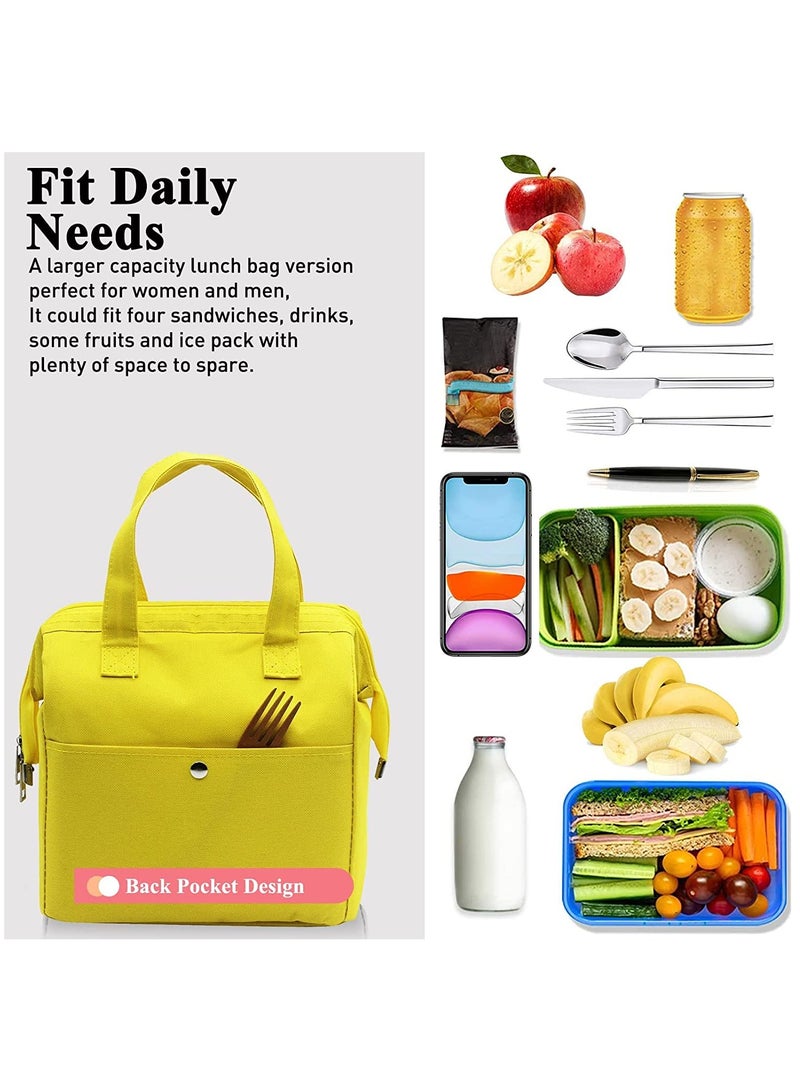 SOLARAE Lunch Bag Bento Bag, Thickened Thermal Insulation Refrigerated Bento Tote Bag, Lunch Box Carrying Bag for Students Ladies Men Picnic Work Outdoor - Image 3