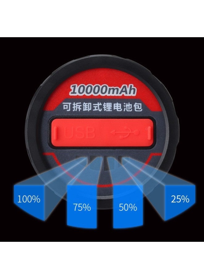 2023 LED High Power Four Light Source Night Fishing Light USB Charging Induction Red Blue Light Strong Light Fishing Light-Color:Package 5: Lamp + Line + Bag +65cm Tripod  - Image 3