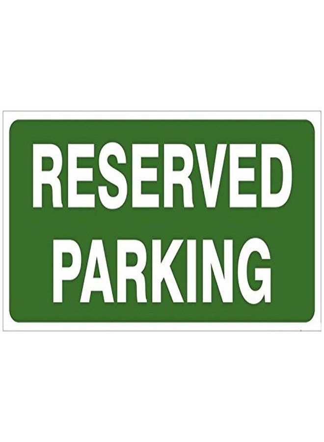 ARWY® Reserved Parking Sign Board (Pack of 2) | Waterproof & Durable Parking Only Sign for Home, Office, Society Gate | Self-Adhesive Vinyl Sticker | Size 19.5 x 10 cm - Image 1