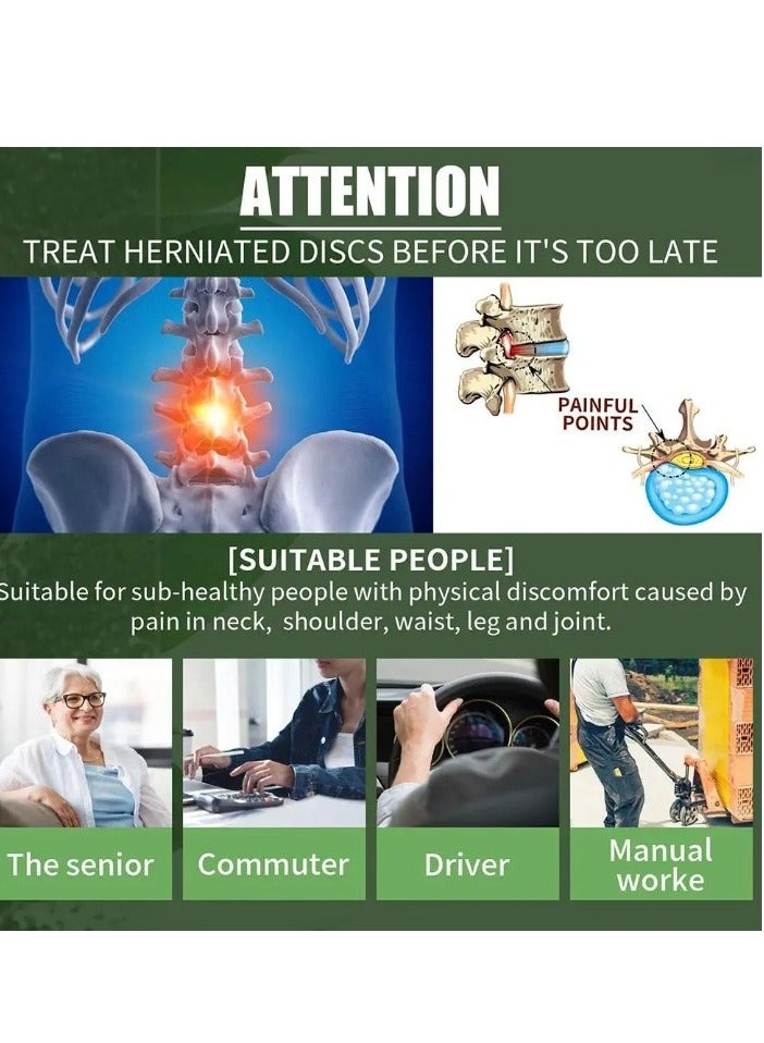 باكبون رذاذ الضغط البارد، رذاذ عشبي لتخفيف آلام أسفل الظهر، رذاذ عضوي آمن لعلاج آلام العضلات، رذاذ العمود الفقري العنقي لمفاصل الركبة لإزالة آلام المفاصل، (قطعة واحدة) - Image 3