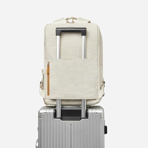 Nordace Siena Pro 17 Smart Backpack with USB Port - 17" Laptop Backpack, 26L Daily Backpack for Travel, Everyday, or Work (Beige) - Image 4