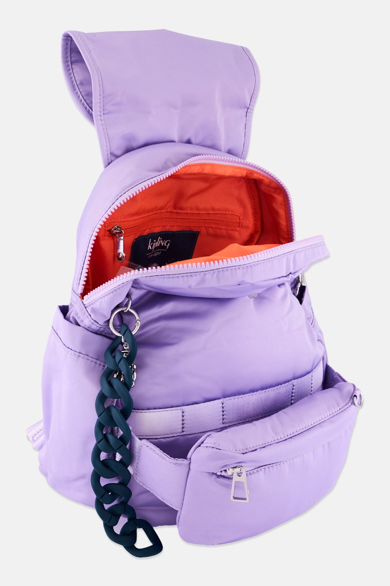 kipling Women Brand Logo Backpacks 35 H x 32 L x 16 W cm, Lavender  - Image 3