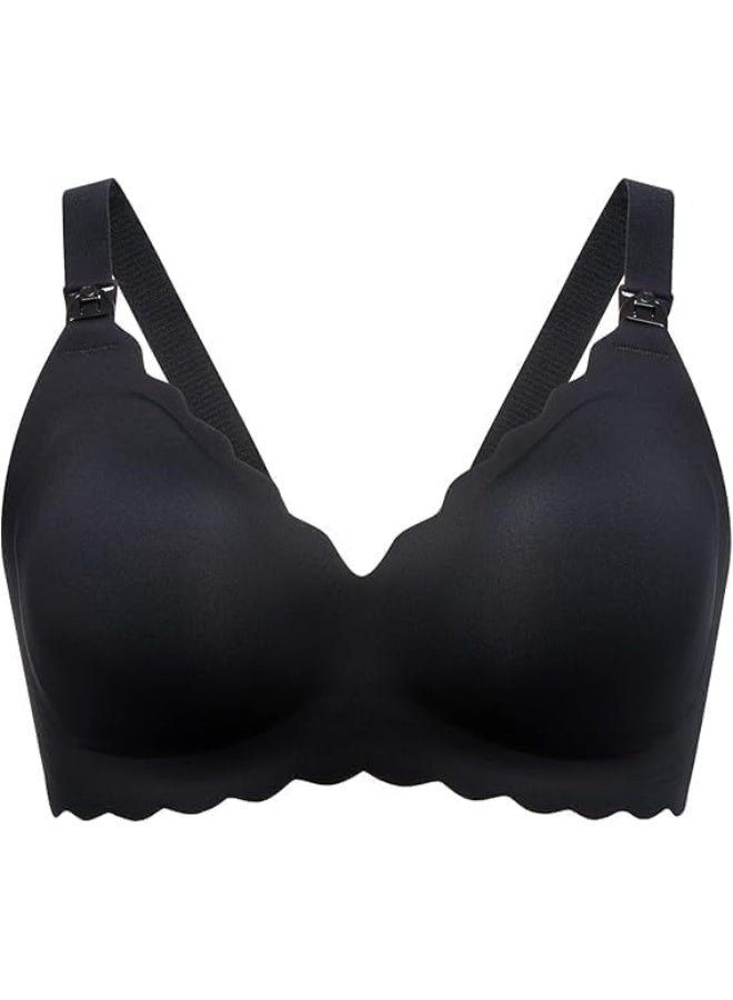 Momcozy Maternity & Nursing Bra - YN46 - Black - XL  - Image 1