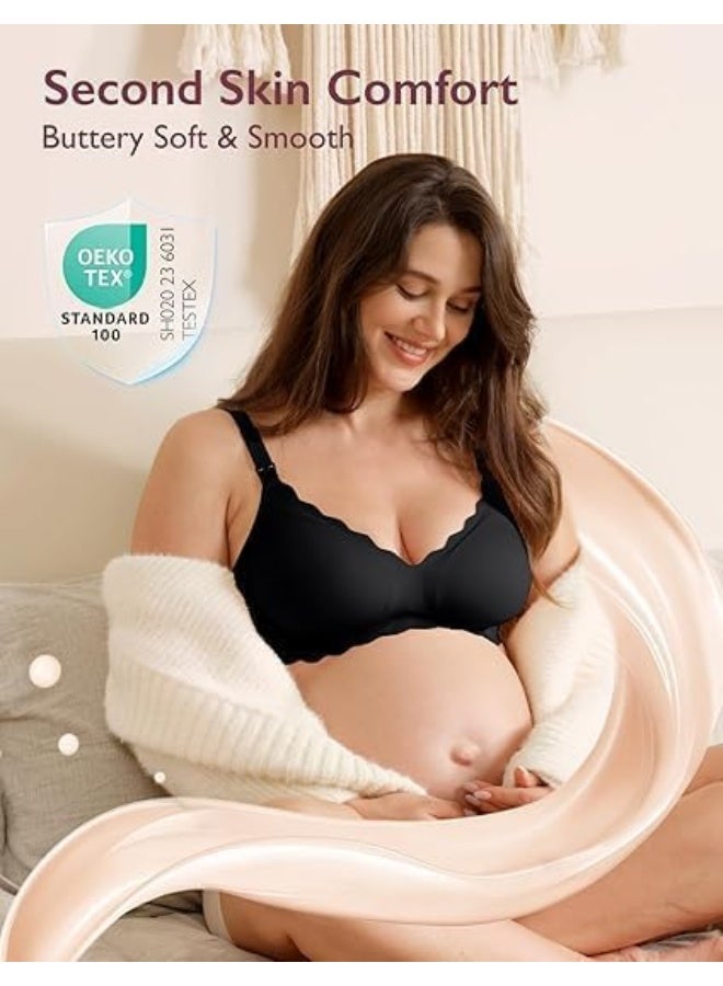 Momcozy Maternity & Nursing Bra - YN46 - Black - XL  - Image 4
