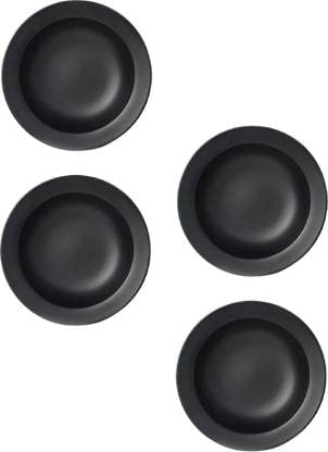 VolCraft Ceramic Hand-Made Black Matte Deep Pasta Plate | Soup Plate | Snack Plate | Maggie Plate | Noodles Plate | Curry Plate | Size 7 inch | Microwave Safe, Oven Safe |Set of 4 Plates - Image 5