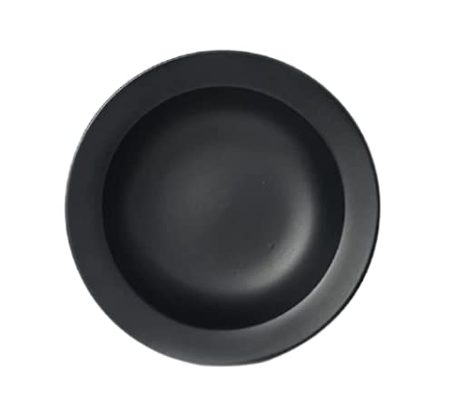 VolCraft Ceramic Hand-Made Black Matte Deep Pasta Plate | Soup Plate | Snack Plate | Maggie Plate | Noodles Plate | Curry Plate | Size 7 inch | Microwave Safe, Oven Safe |Set of 4 Plates - Image 2