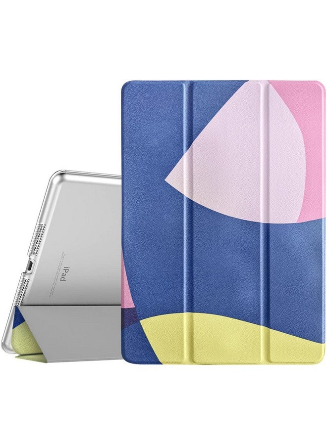 موكا جراب MOCA الذكي [غطاء خلفي شفاف] لجهاز iPad Air 2 (تم إطلاقه في عام 2014) A1566 A1567 غطاء قابل للطي لجهاز iPad (مربعات ملونة) - Image 1