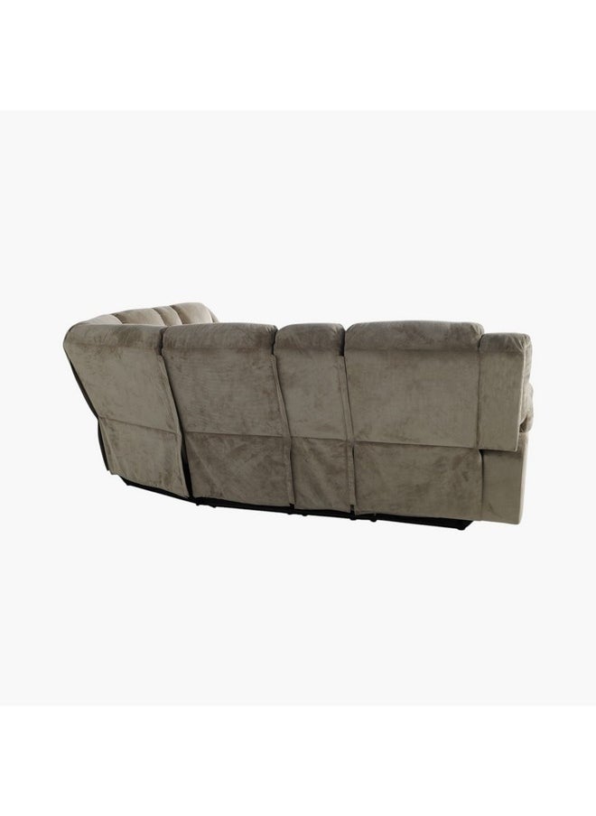 Home Box Tucson 5-Seater Power 2-Console Corner Recliner Sofa with 4 Cupholders and 2 Wireless Charging Trays 93 x 105 x 170 cm  - Image 4