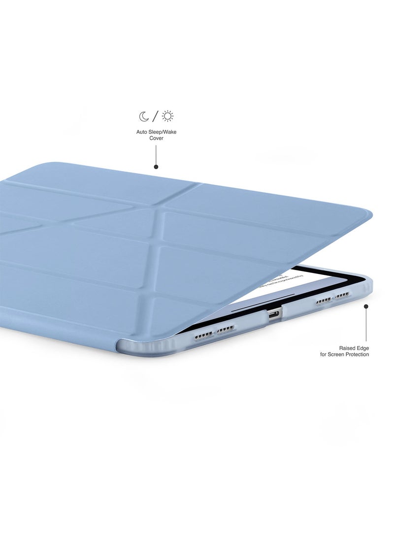 Pipetto - Origami No1 for Apple iPad AIR 13 inch Case (2024) M2 Smart Cover with 5 in 1 Stand - Light Blue - Image 1